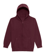 Kids Zoodie in Burgundy, front view