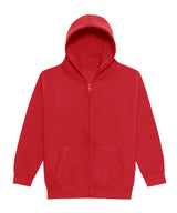Kids Zoodie in Fire Red, front view