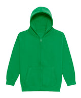 Kids Zoodie in Kelly Green, front view