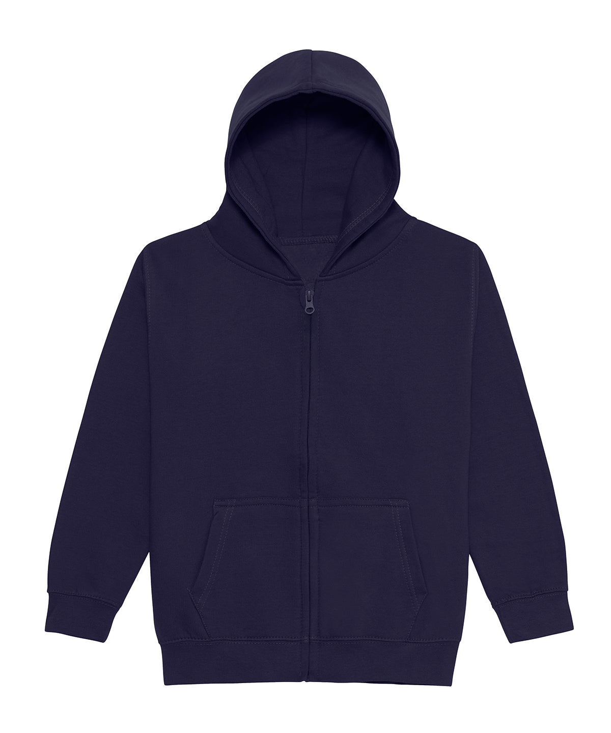 Kids Zoodie in Oxford Navy, front view