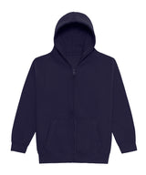 Kids Zoodie in Oxford Navy, front view