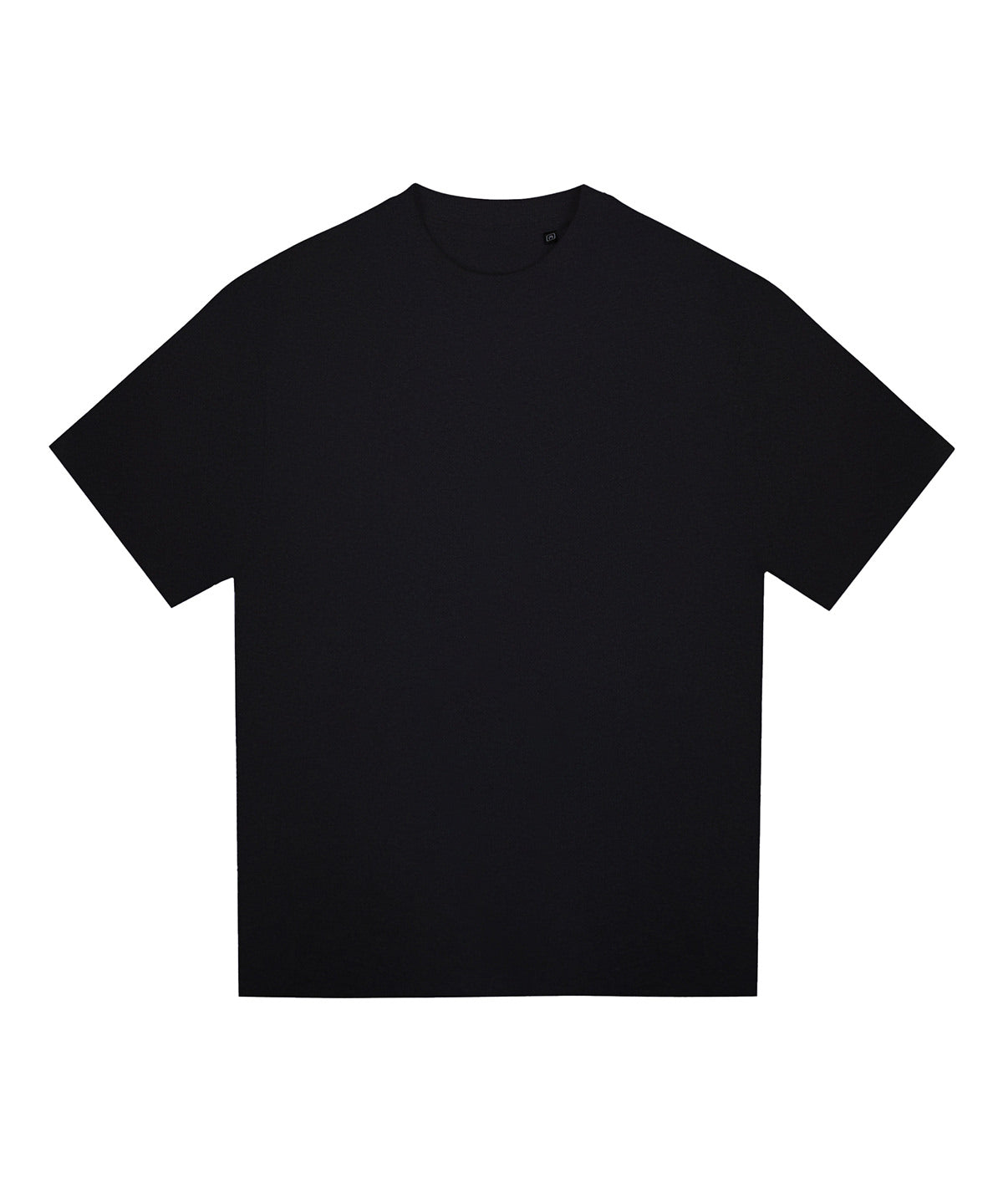 Signature Heavyweight T in Deep Black, front view