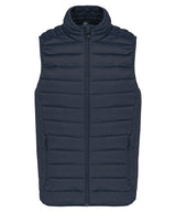 Lightweight Padded Bodywarmer in Navy, front view