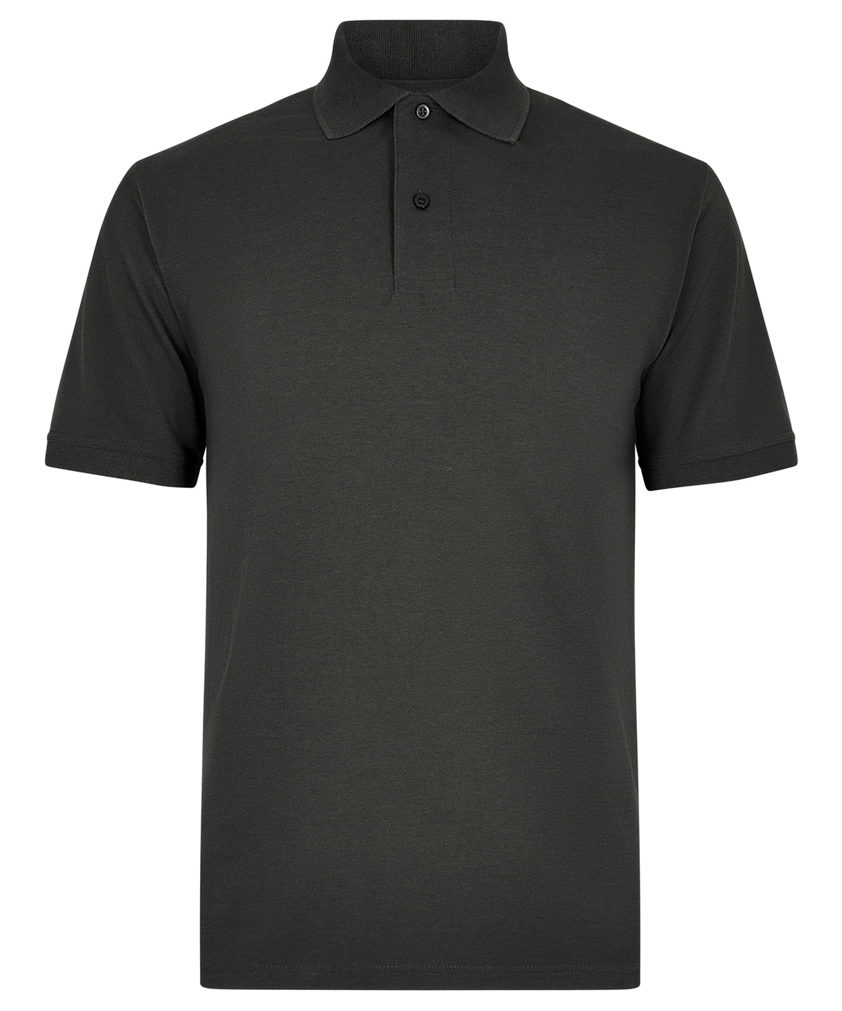 Regular Fit Recycled Superwash® 60°C Polo in Charcoal, front view
