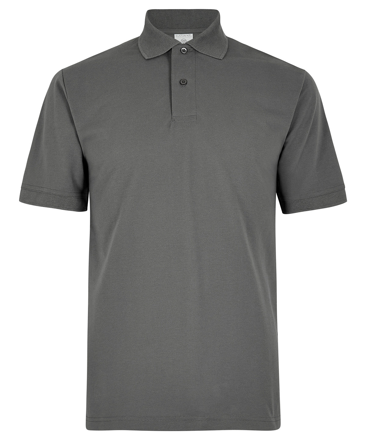 Regular Fit Recycled Superwash® 60°C Polo in Graphite, front view