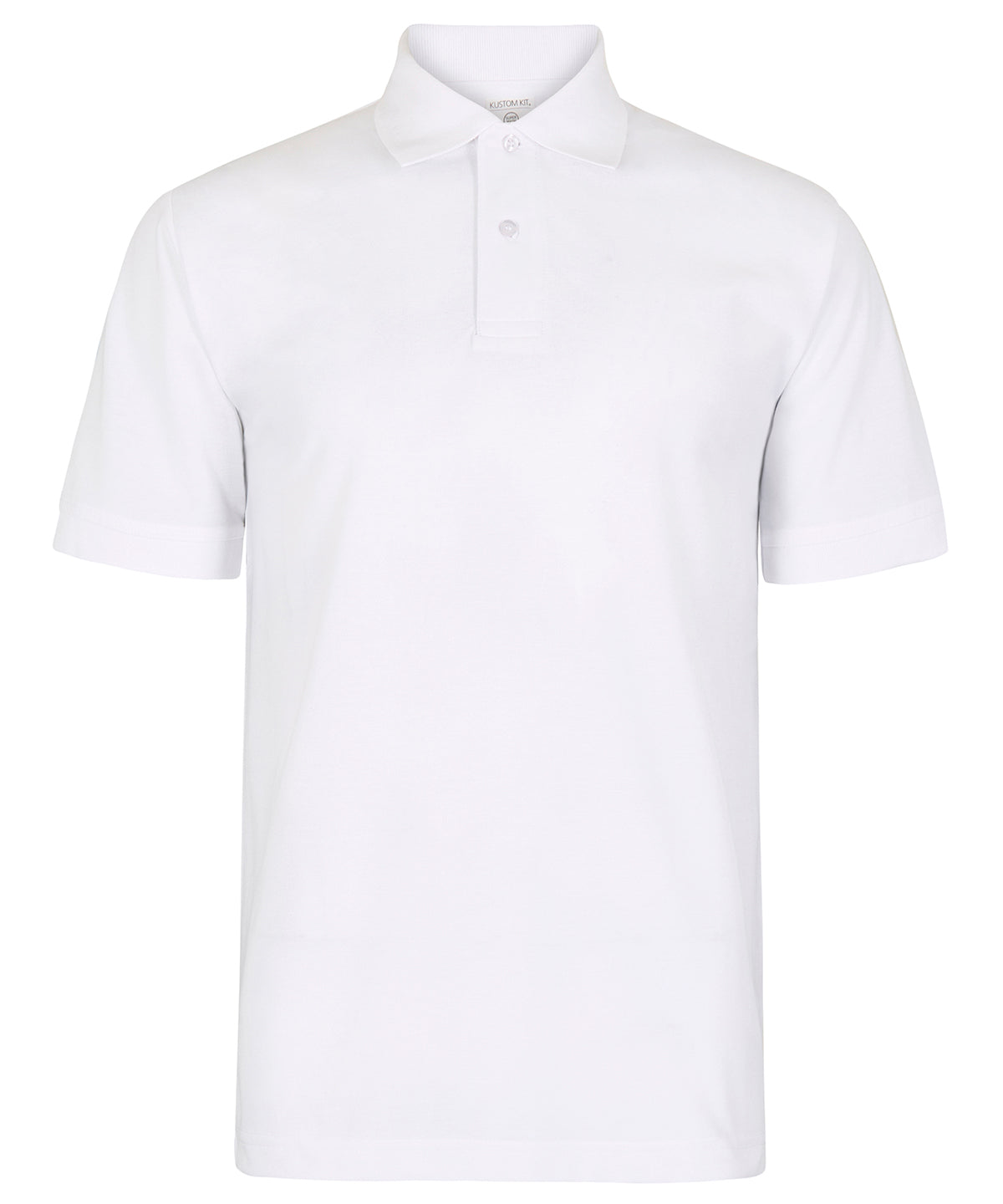 Regular Fit Recycled Superwash® 60°C Polo in White, front view