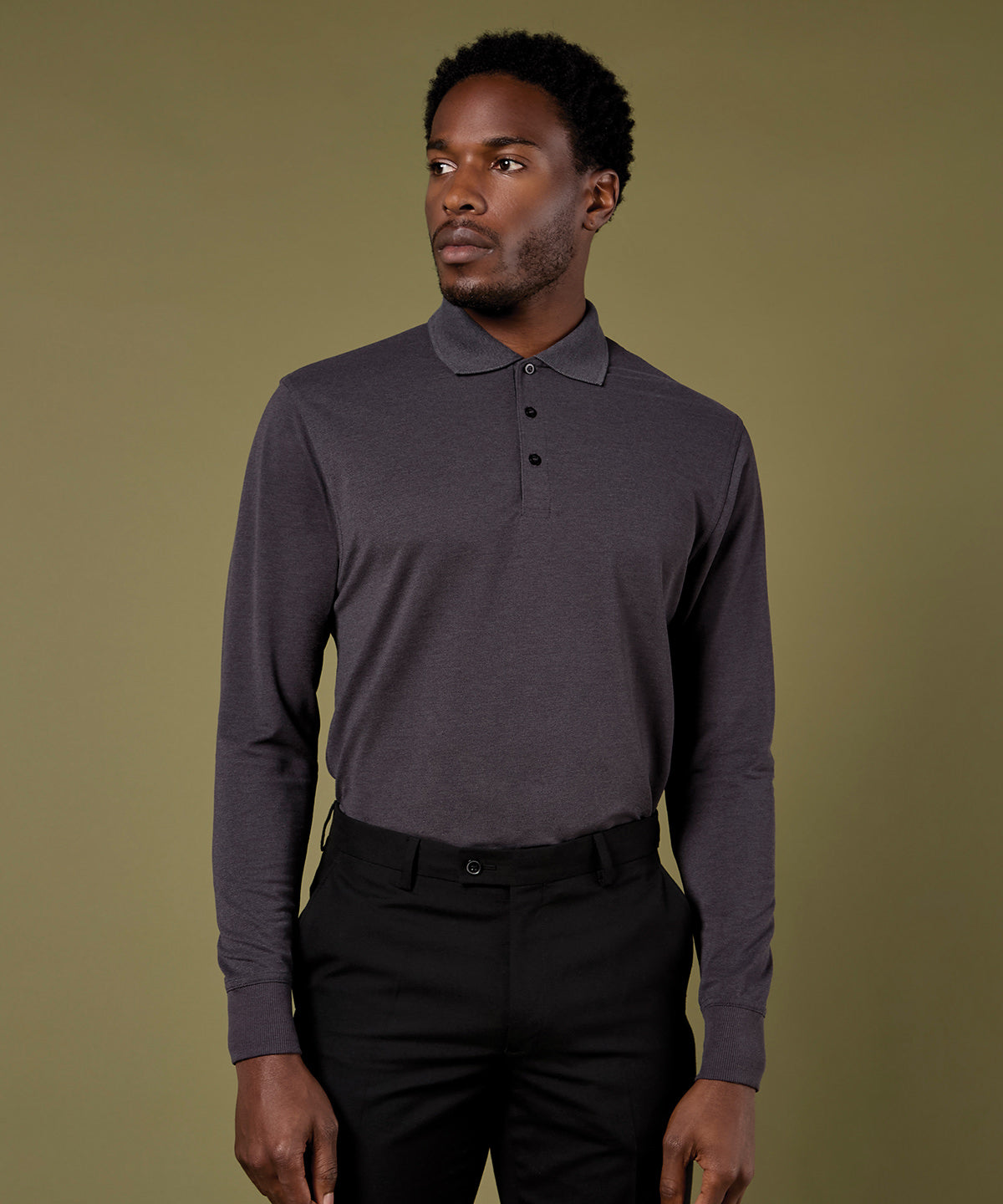 Lifestyle photo of the Piqué Polo Long-Sleeved (Classic Fit)