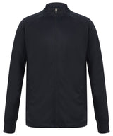Knitted Tracksuit Top in Navy, front view