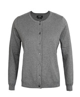 Women’s Brighton Cardigan in Grey Melange, front view