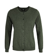 Women’s Brighton Cardigan in Olive Melange, front view