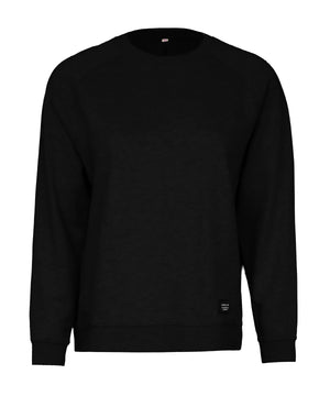 Women’s Georgetown – Timeless Luxury Crew Neck in Black, front view