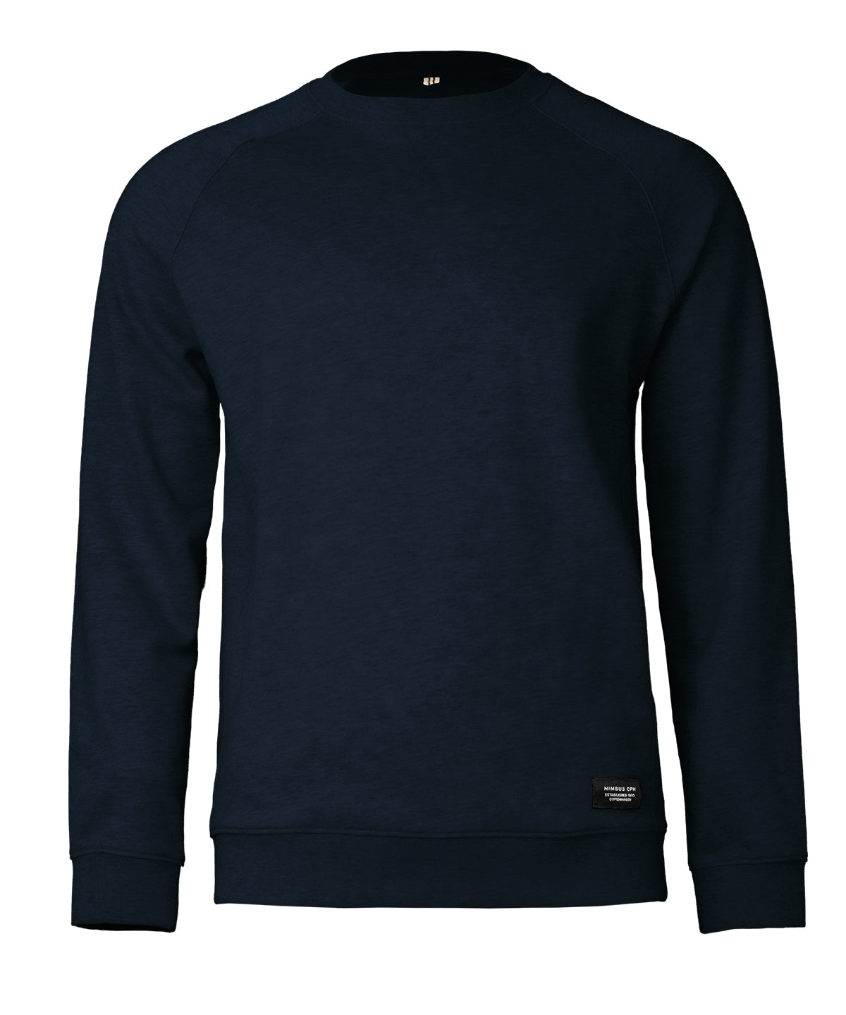Georgetown – Timeless Luxury Crewneck in Dark Navy, front view