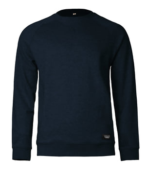 Georgetown – Timeless Luxury Crewneck in Dark Navy, front view