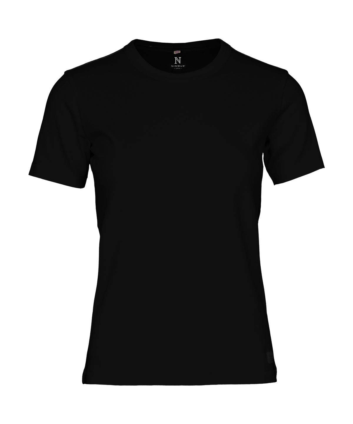 Women’s Santa Monica - the Interlock Tee in Black, front view