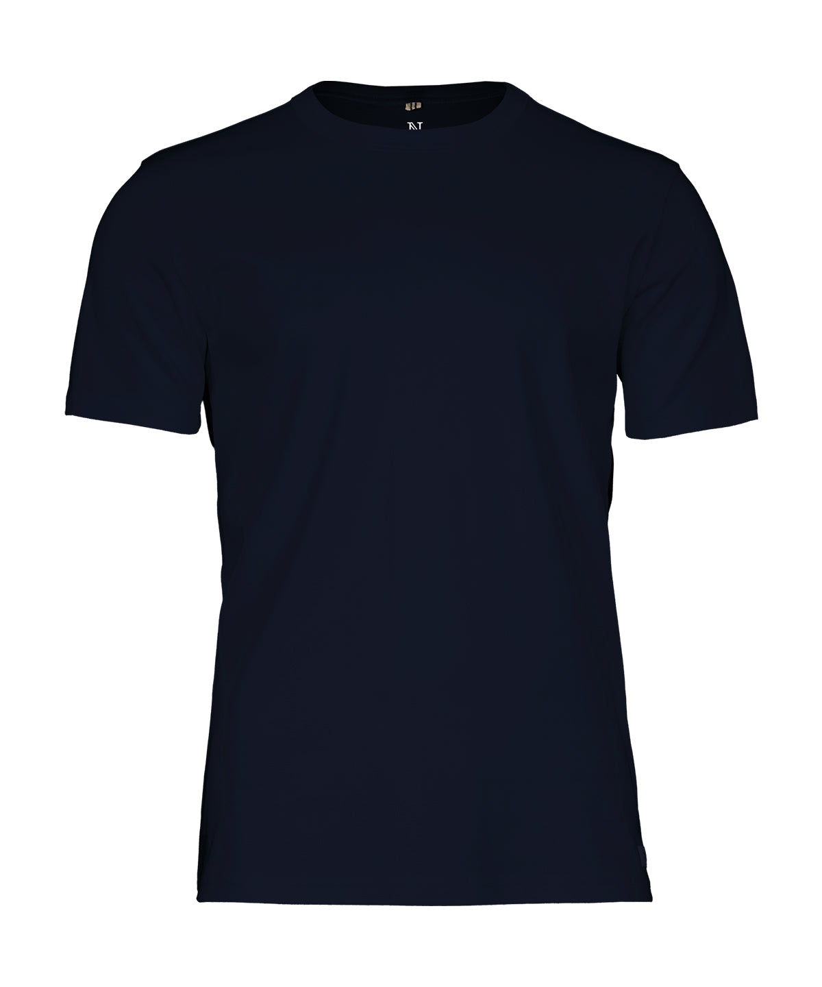 Santa Monica - the Interlock Tee in Dark Navy, front view