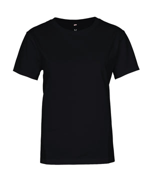 Women's Venice - Jersey Deluxe Tee in Black, front view