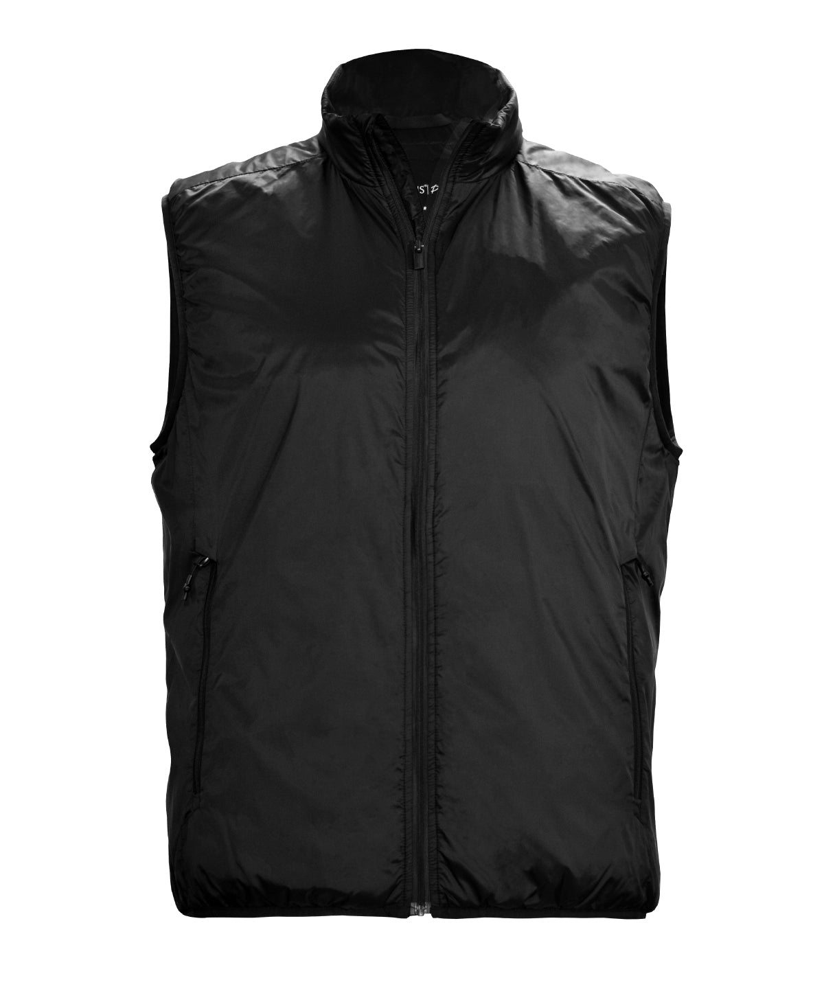 Jasper Ultra-Lightweight Unisex Vest in Black, front view