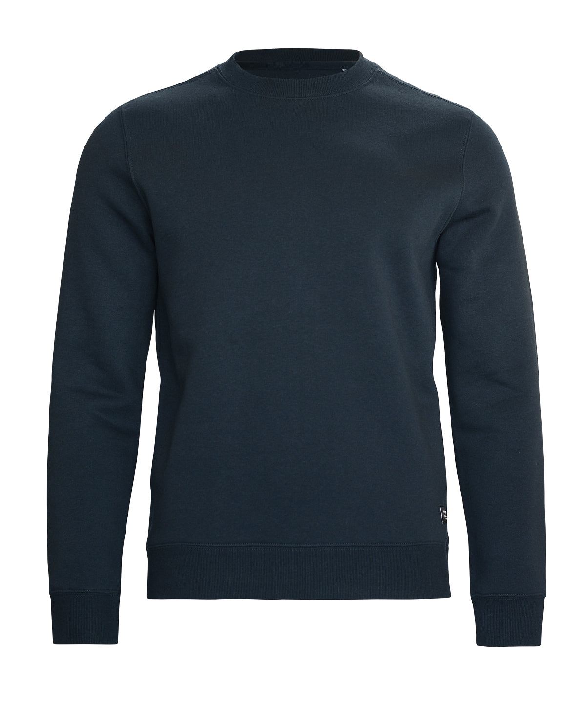 Trenton Unisex Round Neck Sweatshirt in Navy, front view