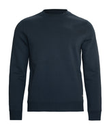 Trenton Unisex Round Neck Sweatshirt in Navy, front view