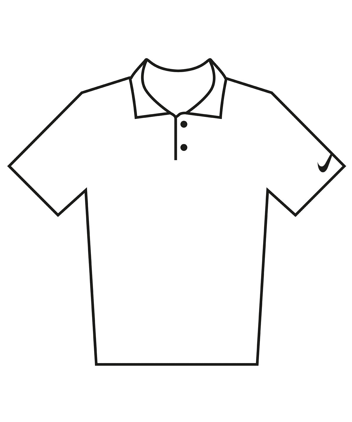 Velocity Solid Polo in White/Black, front view
