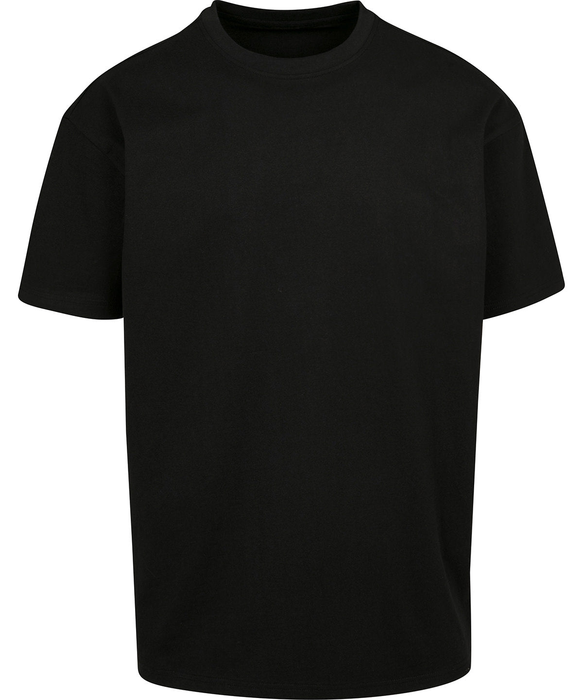 Oversized Jersey Tee in Black, front view