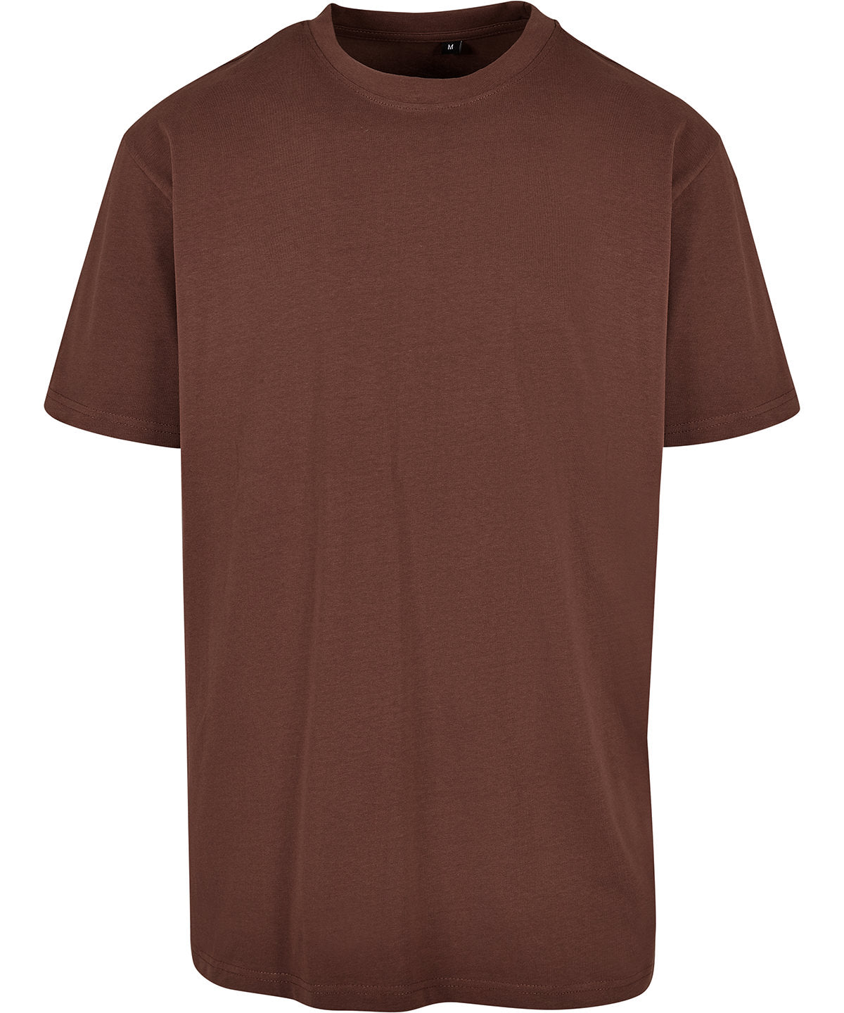 Oversized Jersey Tee in Chocolate Brown, front view