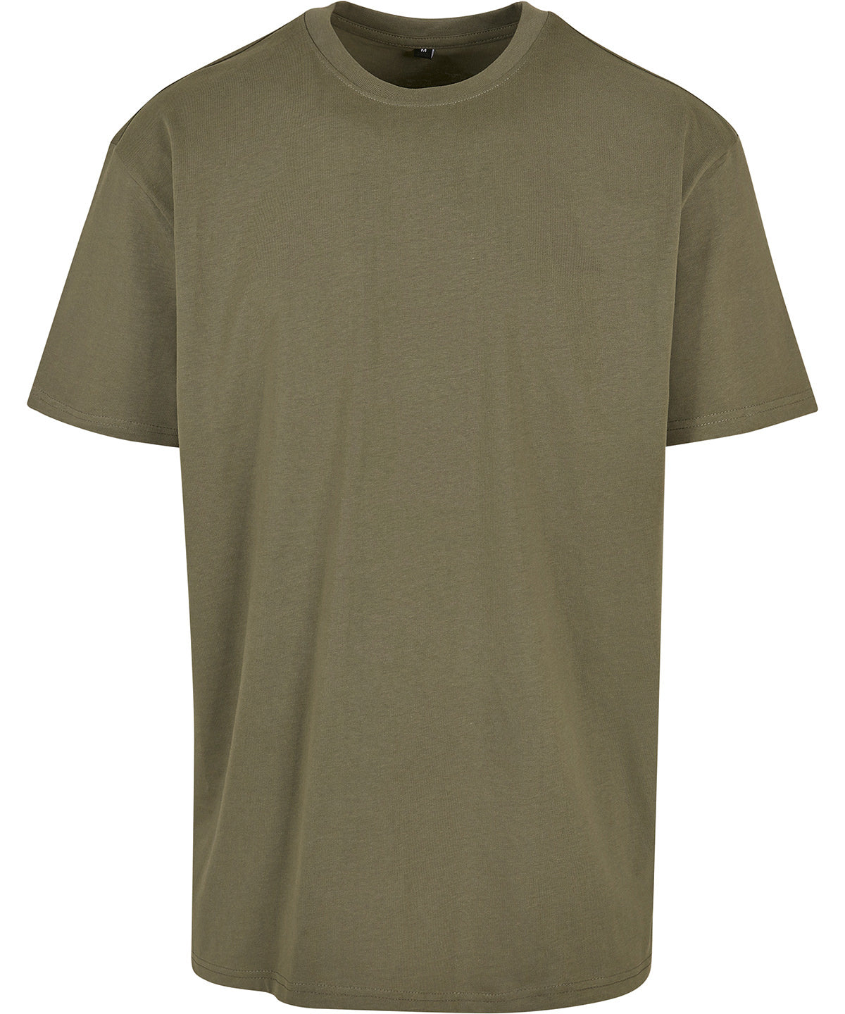Oversized Jersey Tee in Olive, front view