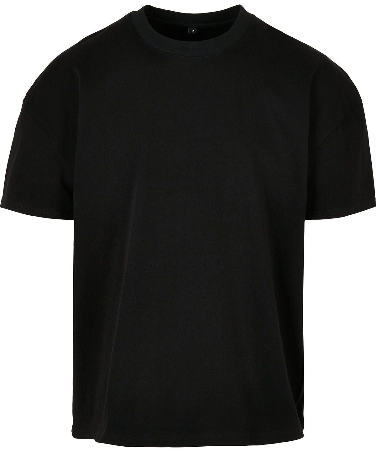 Heavy Jersey Oversized Tee in Black, front view