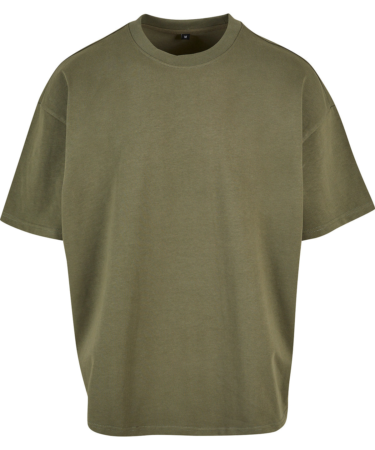 Heavy Jersey Oversized Tee in Olive, front view