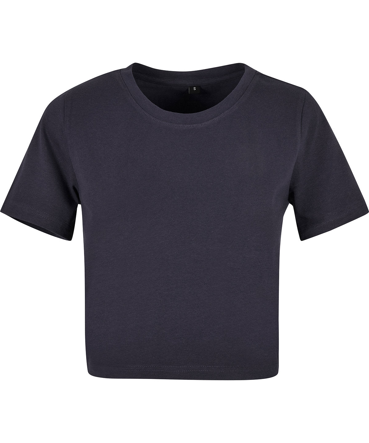 Women’s Cropped Tee in Navy, front view