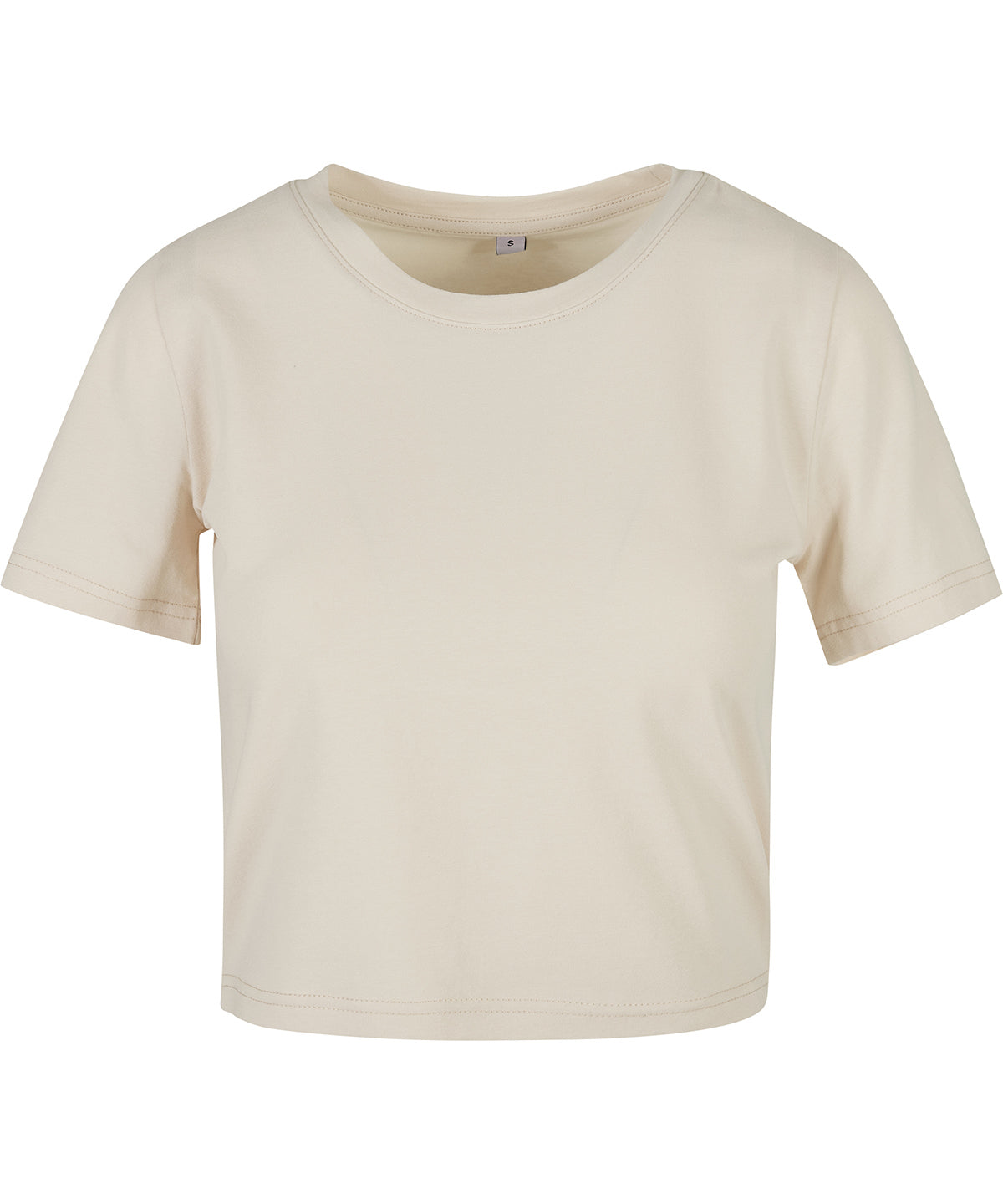 Women’s Cropped Tee in Sand, front view