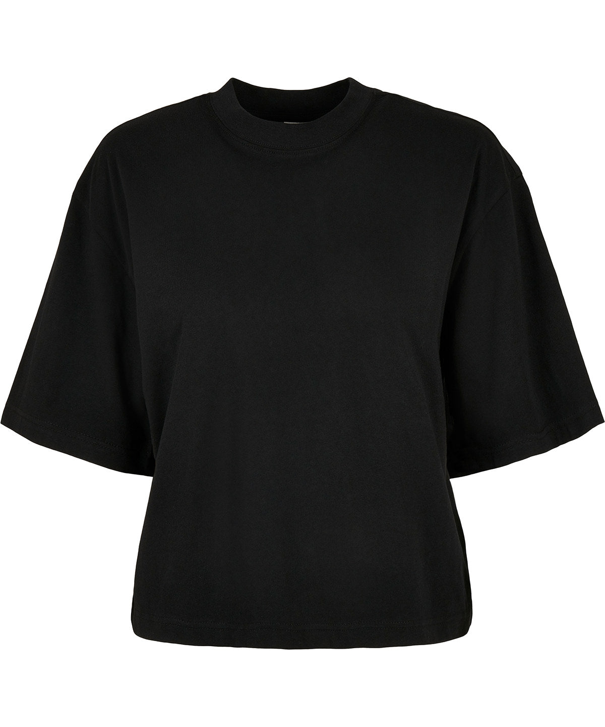 Women’s Oversized Tee in Black, front view