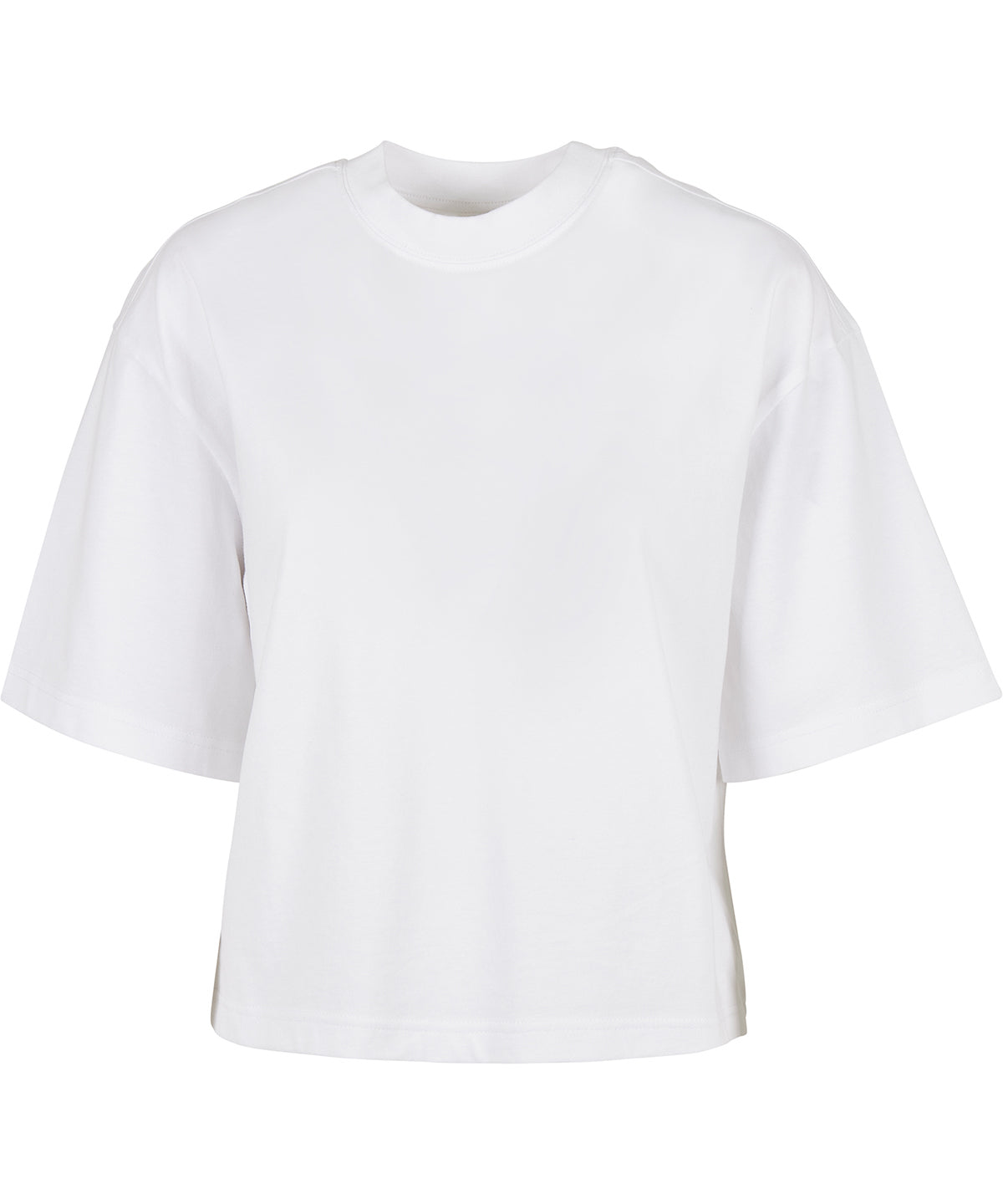 Women’s Oversized Tee in White, front view