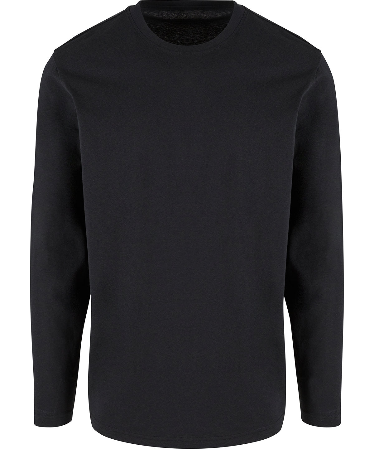 Regular Fit Long Sleeve Shirt in Black, front view