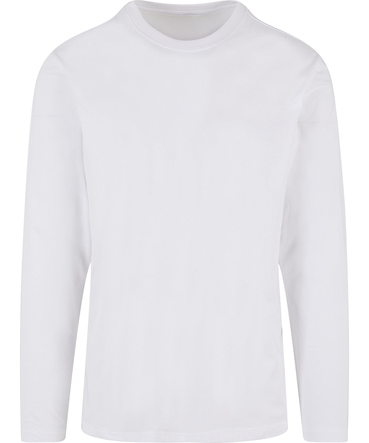 Regular Fit Long Sleeve Shirt in White, front view