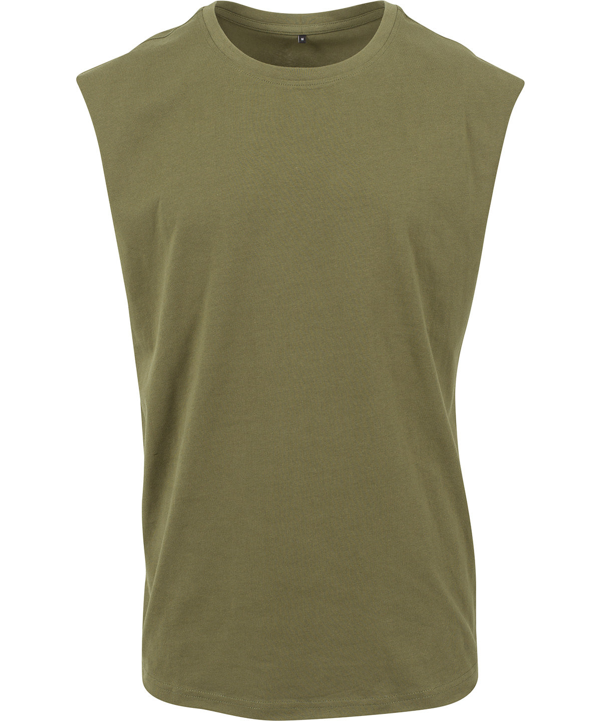 Sleeveless Tee in Olive, front view