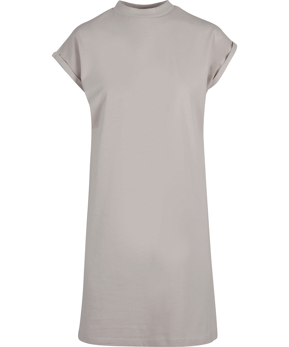 Women’s Extended Shoulder Dress in Light Asphalt, front view