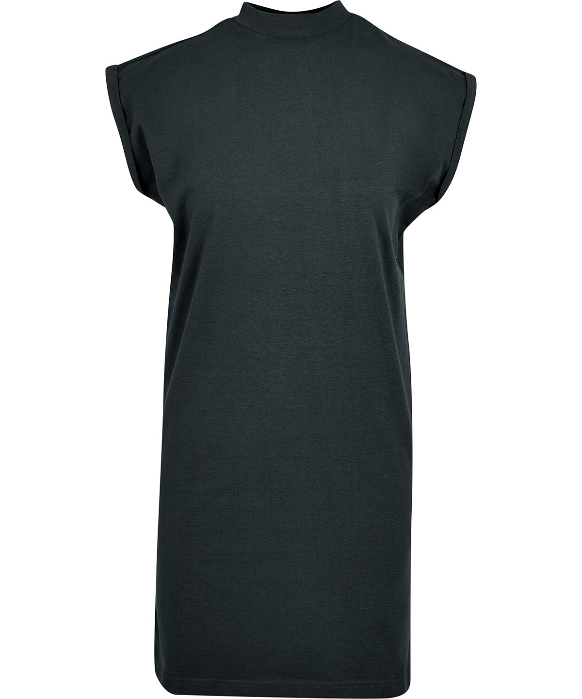 Women’s Extended Shoulder Dress in Magnet, front view