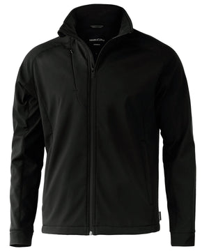 Livingston – 4-Way Stretch Softshell in Black, front view