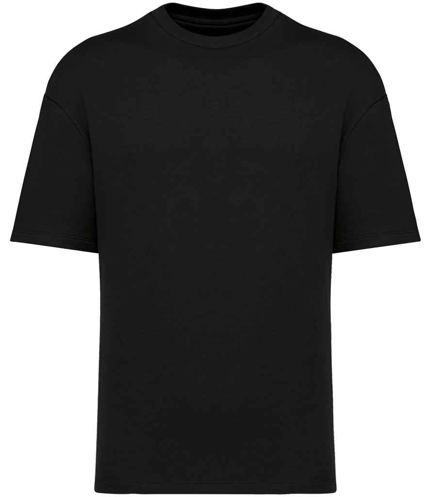 Unisex French Terry T-Shirt in Black, front view
