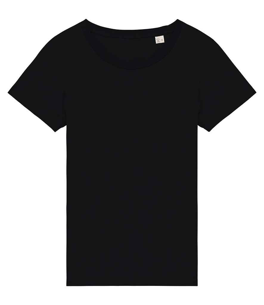 Ladies T-Shirt in Black, front view