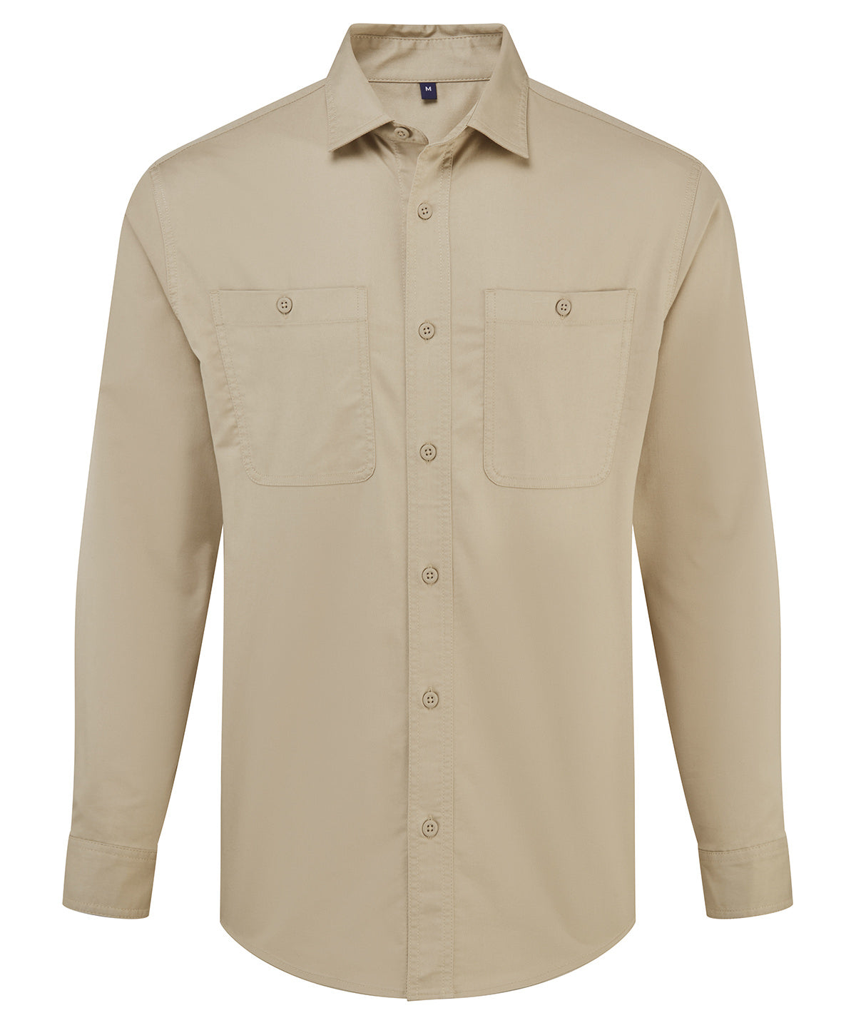 ‘Utility 2.0’ Service Shirt in Stay Khaki, front view