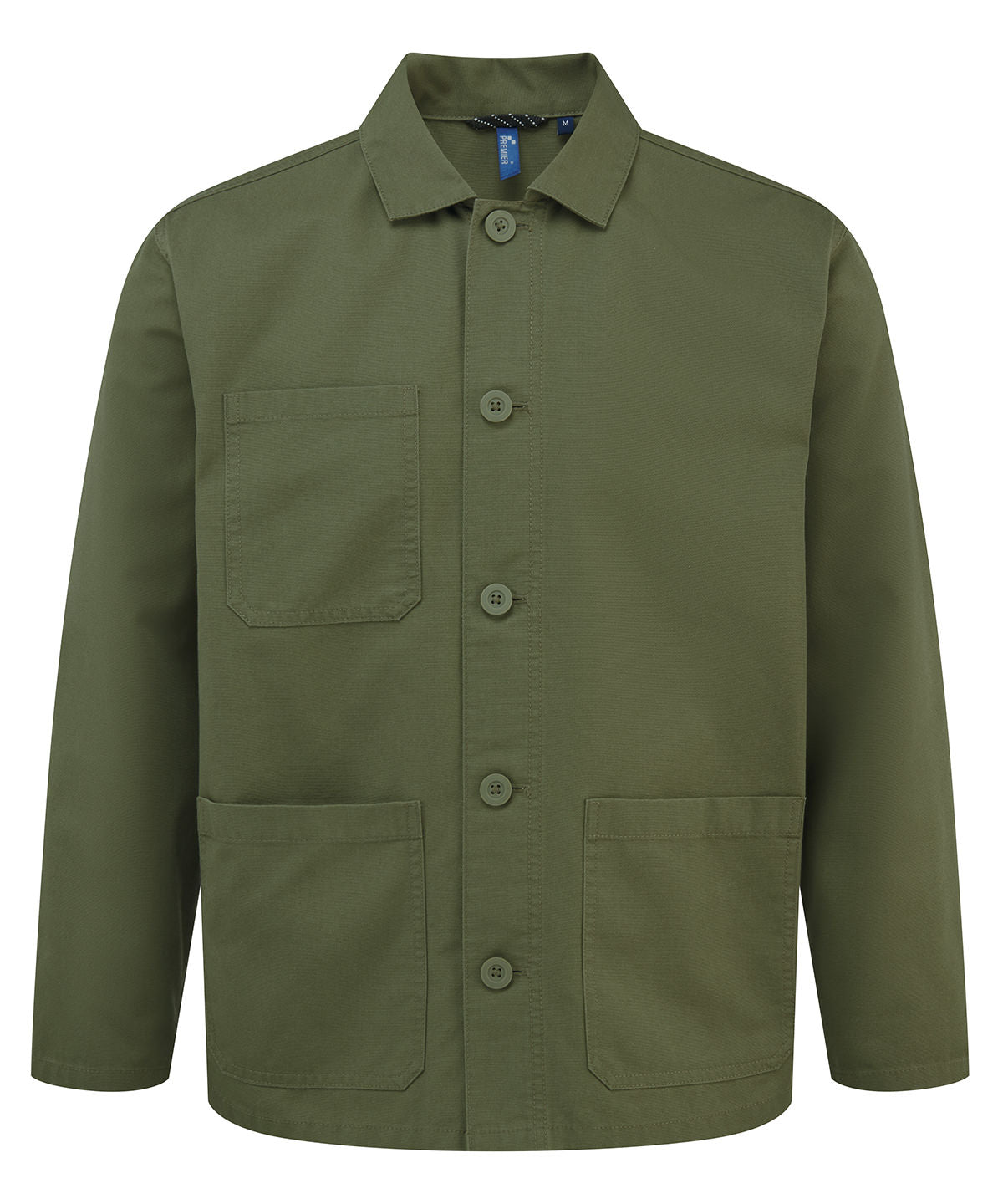 ‘Utility 2.0’ Chore Jacket in Stay Olive, front view