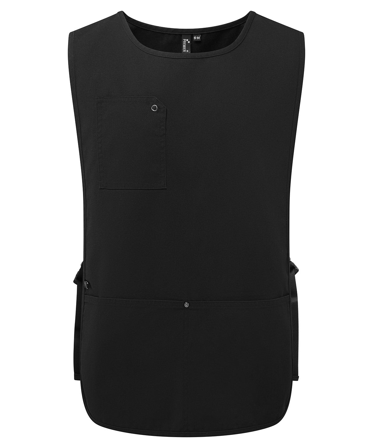 ‘Utility 2.0’ Vest Apron in Black, front view