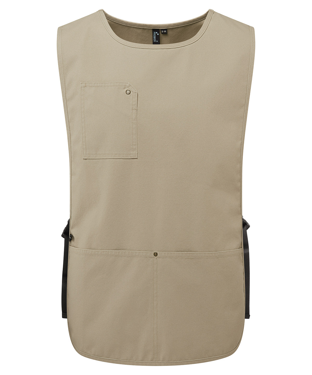‘Utility 2.0’ Vest Apron in Khaki, front view