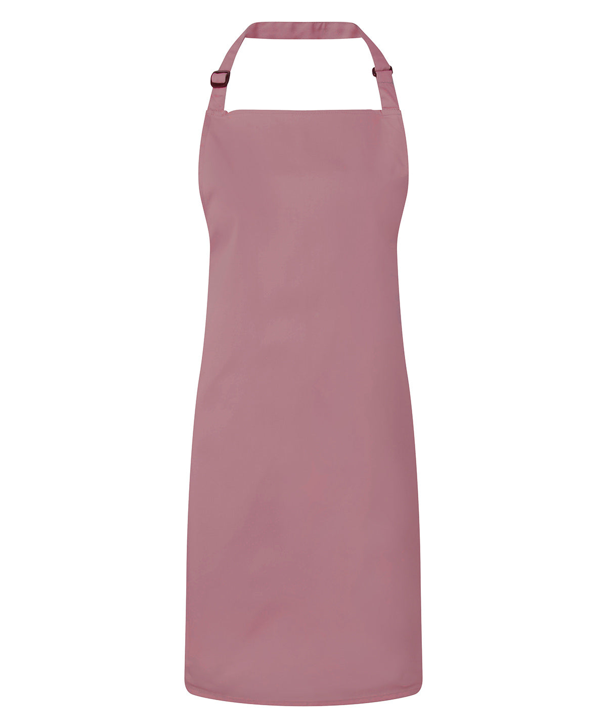 Colours Bib Apron in Rose, front view