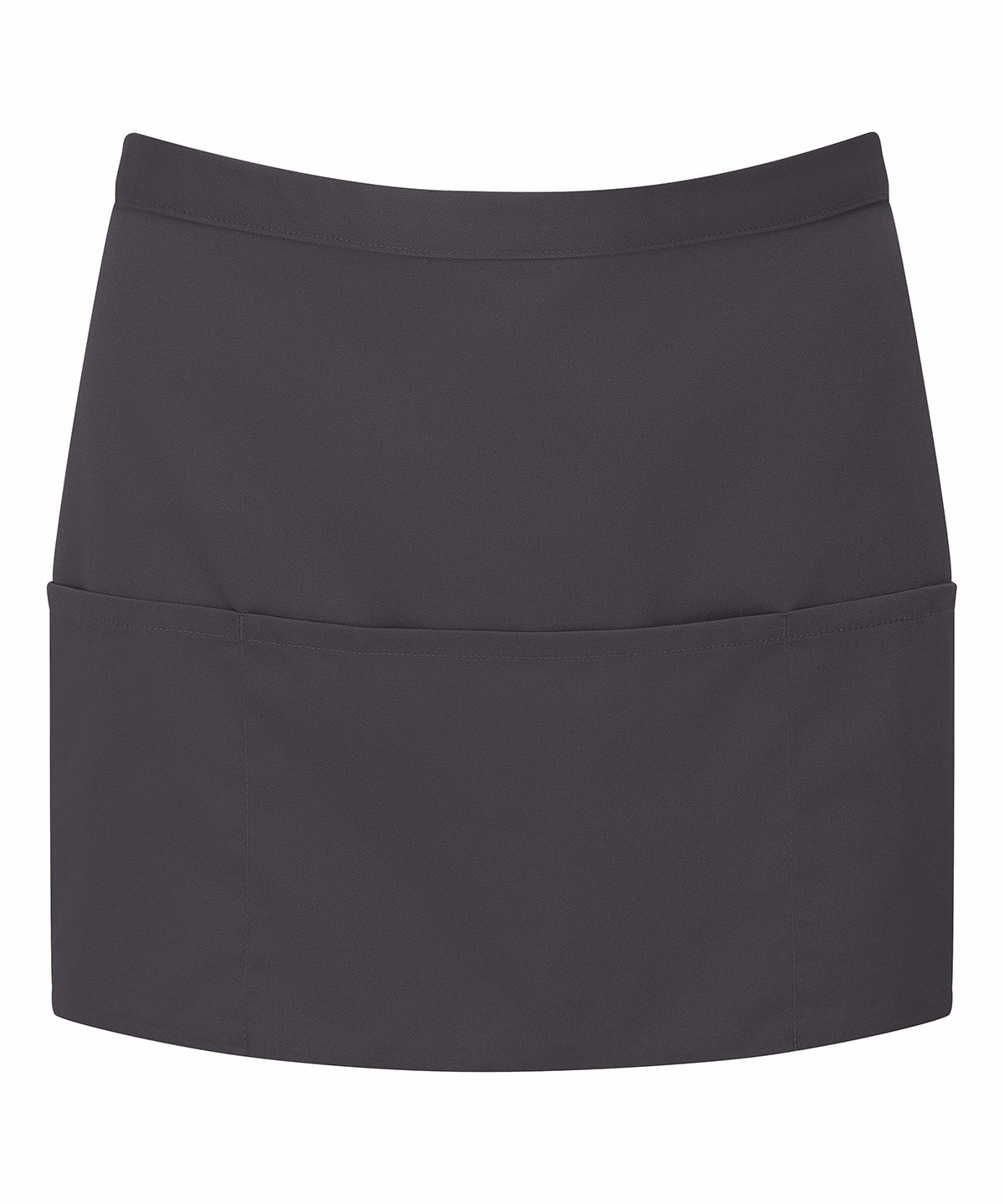 Colours 3-Pocket Apron in Charcoal, front view