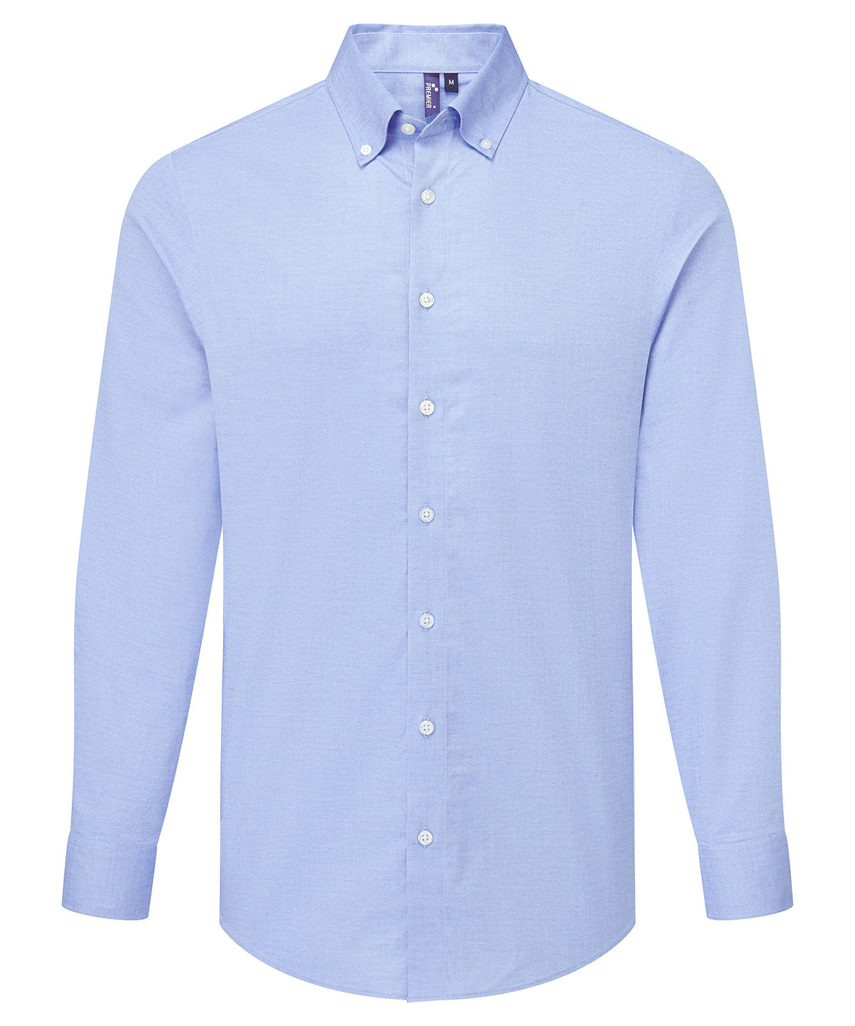 ‘Supreme’ Oxford Long Sleeve Shirt in Oxford Blue, front view