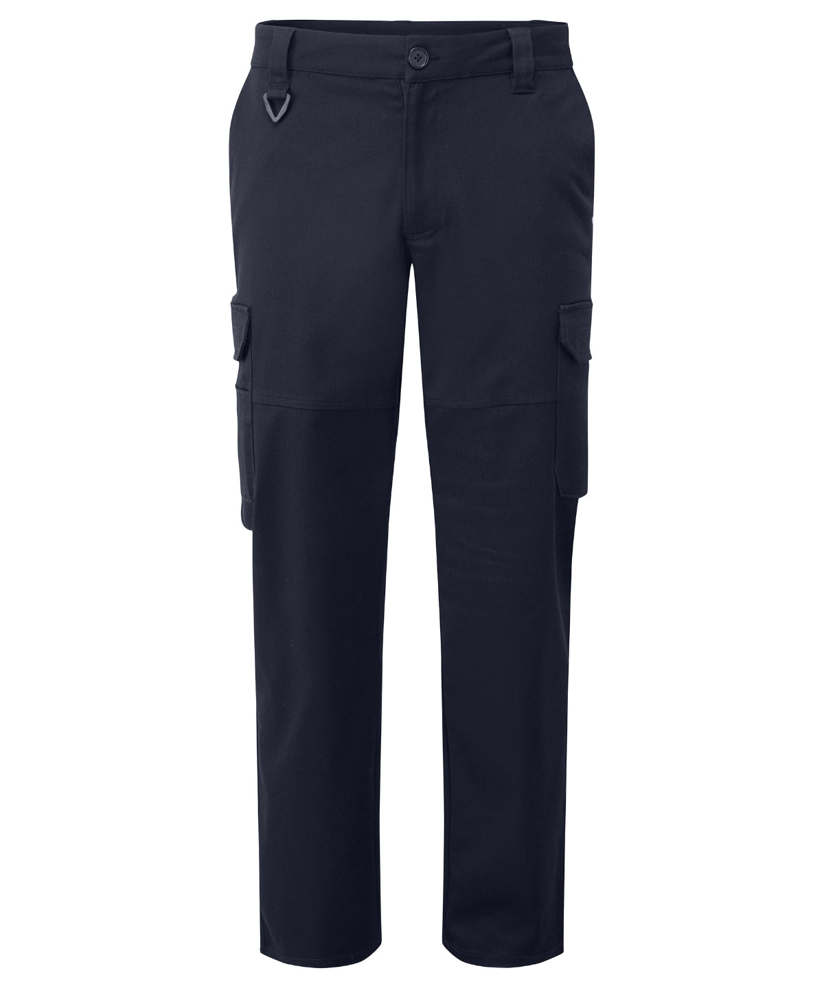 Stretchchecker Work Cargo Trousers in Navy, front view