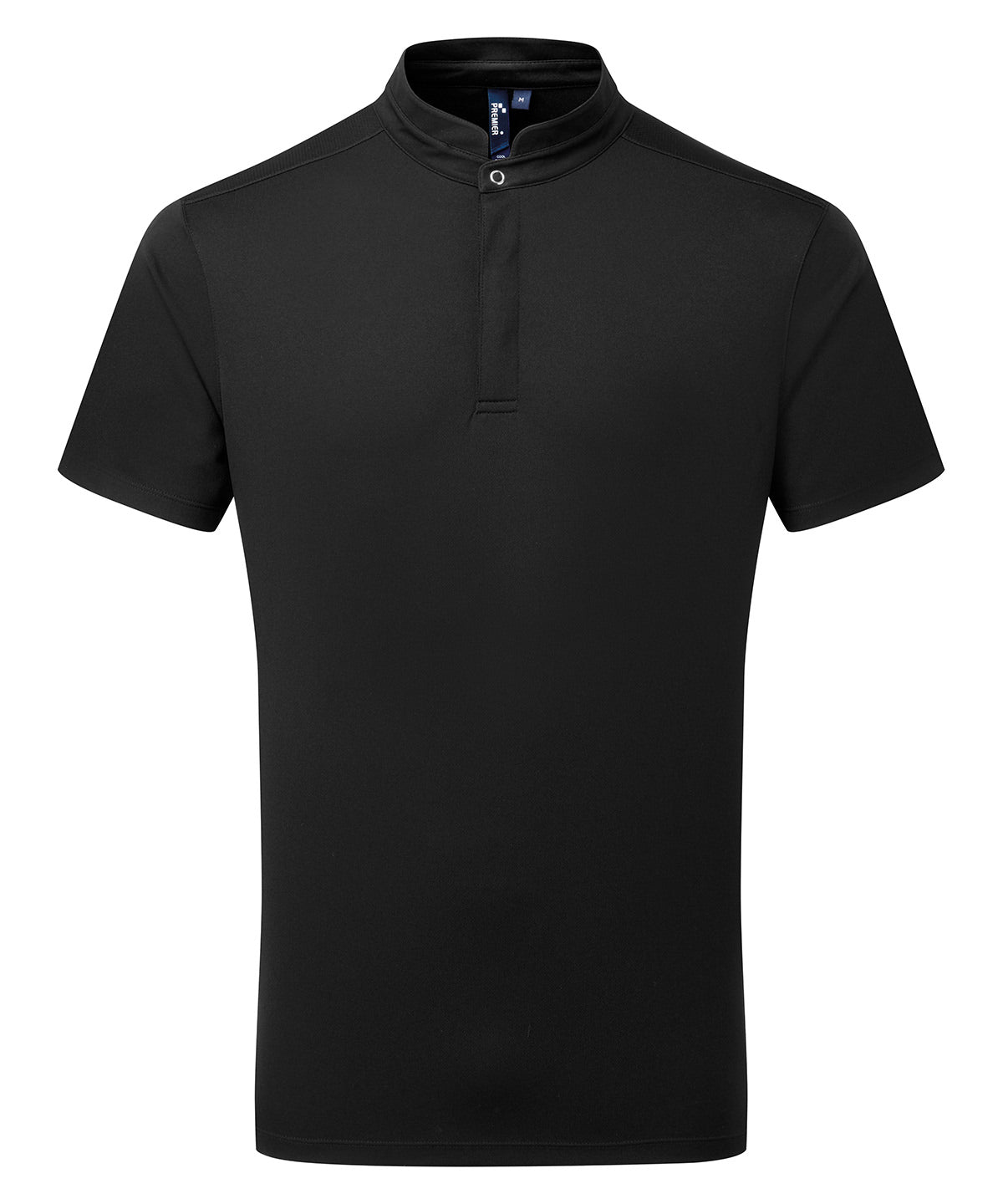 Essential Coolchecker® Short Sleeve Chef’s Shirt in Black, front view